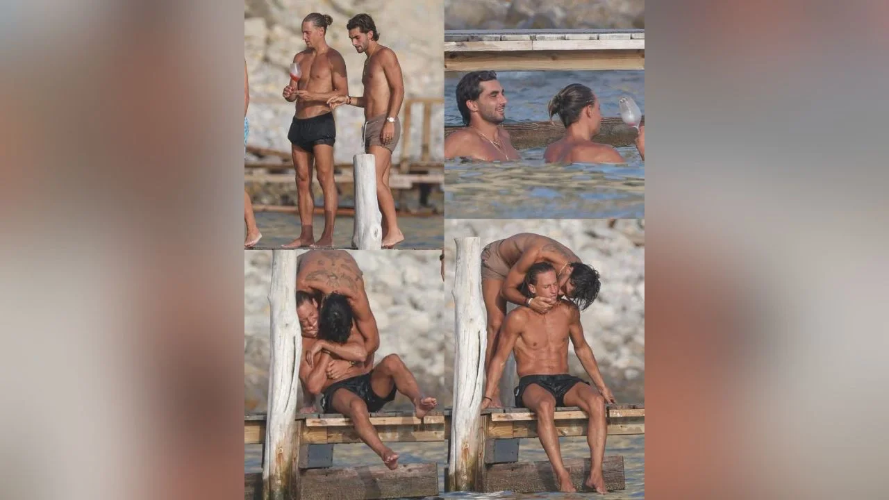 Fotos de Ferran Torres y Marcos Llorente en Ibiza.