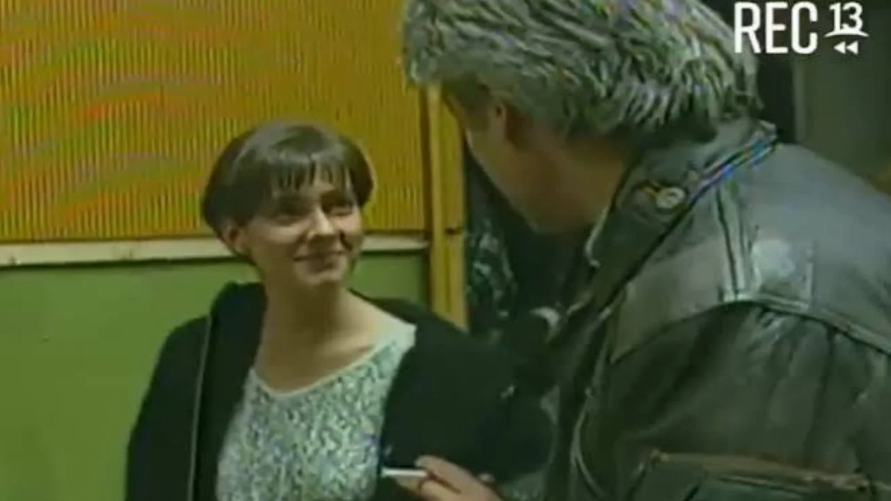 Francisca Reiss y Fernando Kliche en pantalla.