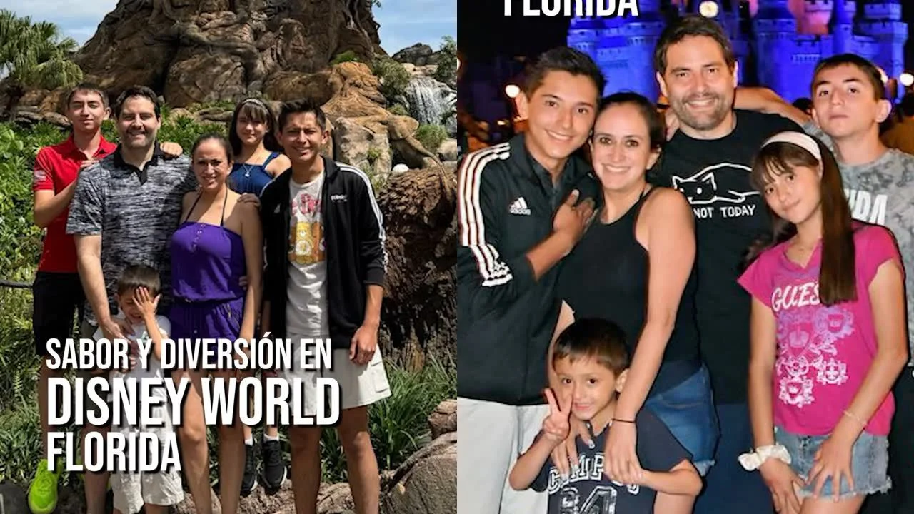 Memo Schutz con su esposa e hijos