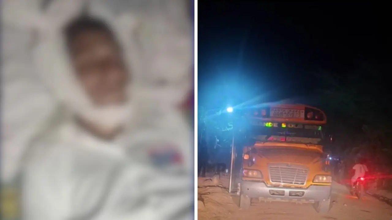 Hombre muere tras caer de autobús
