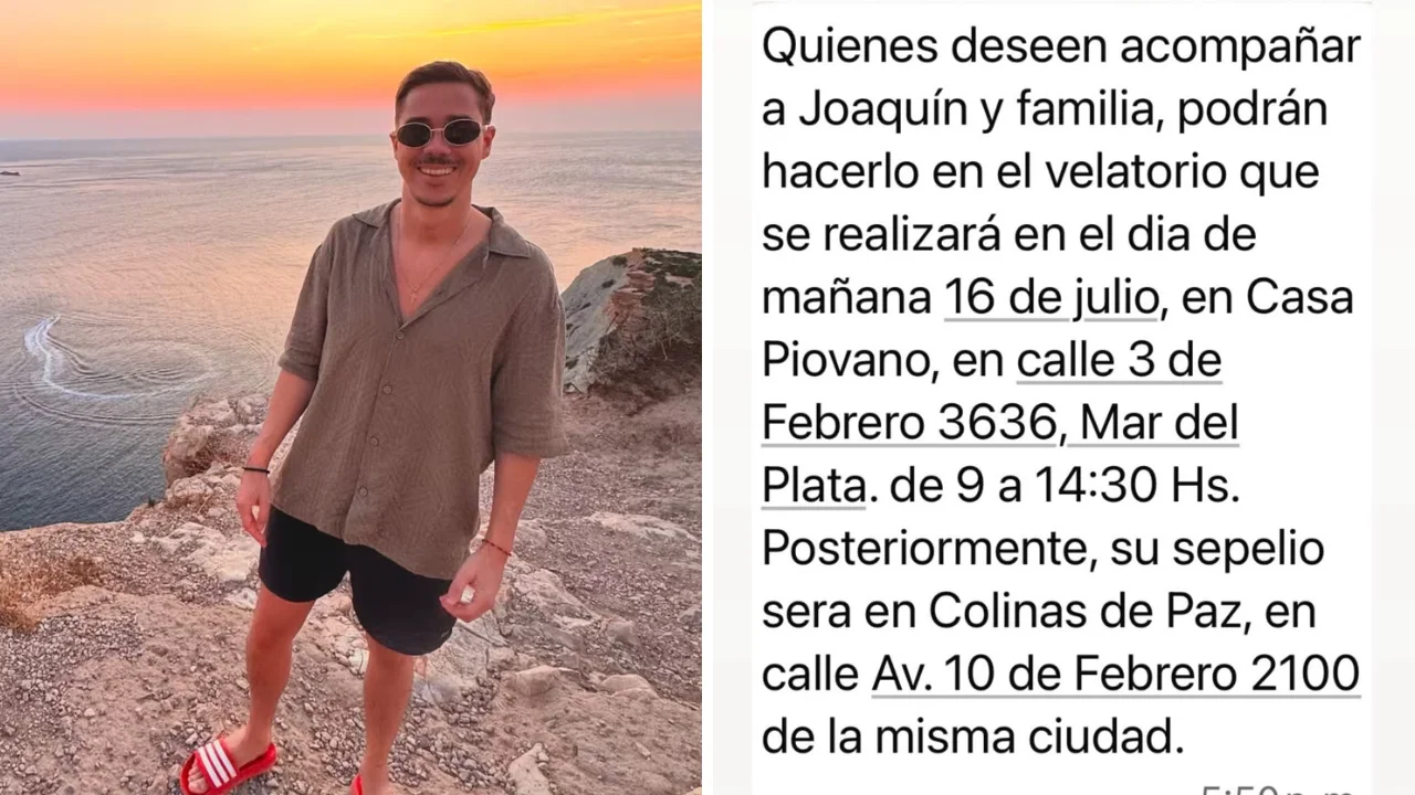 Foto de la informaciòn del velatorio de Joaquín Cabrales