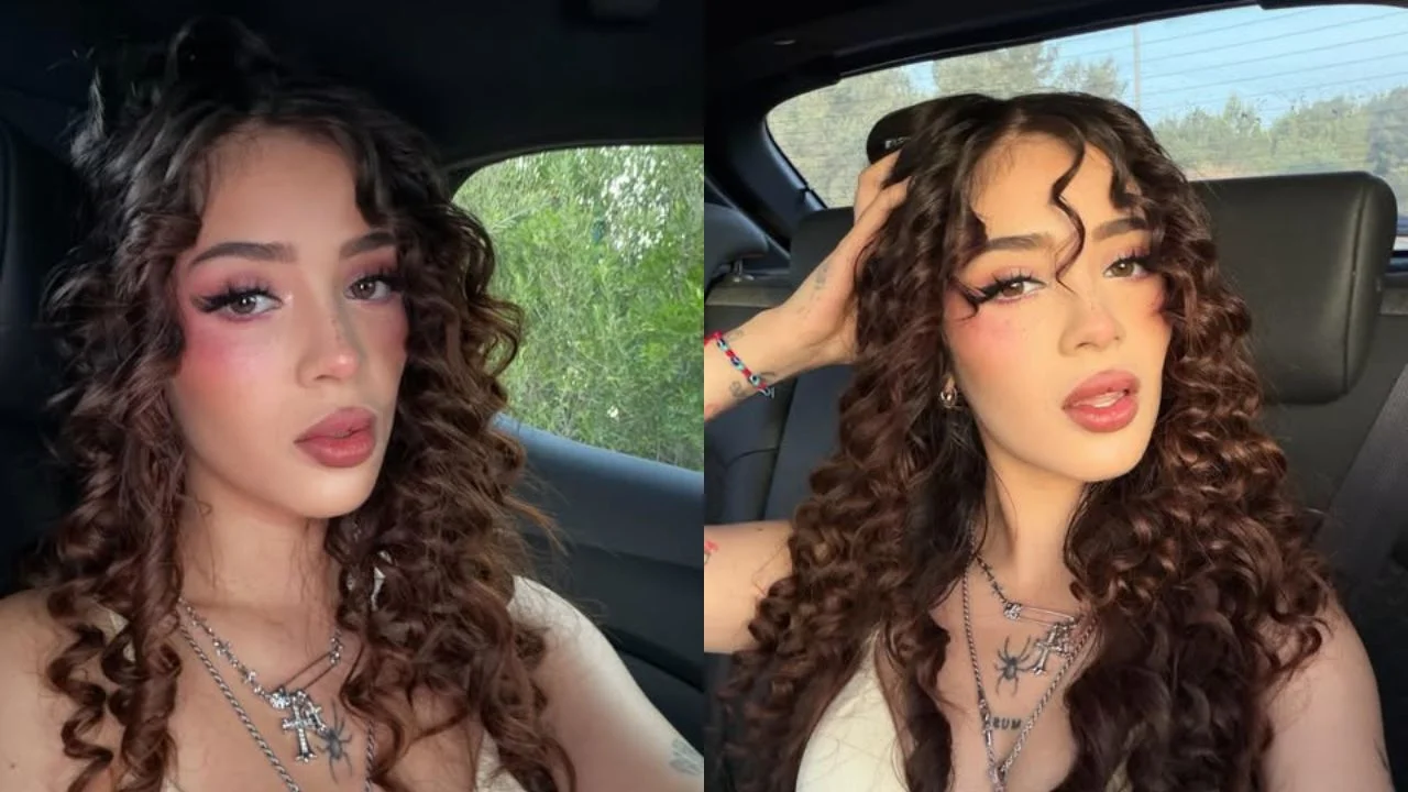 Fotografía de Katteyes con el cabello rizado.