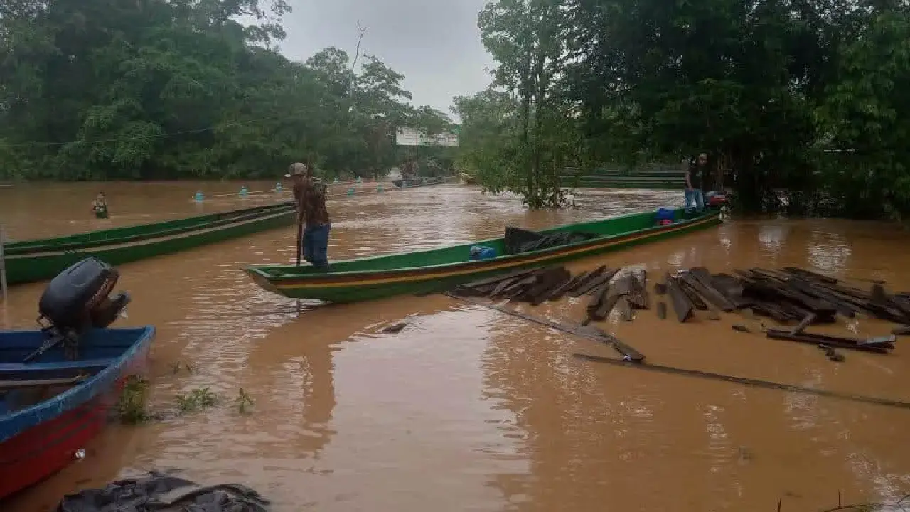 Inundaciones en Gracias a Dios