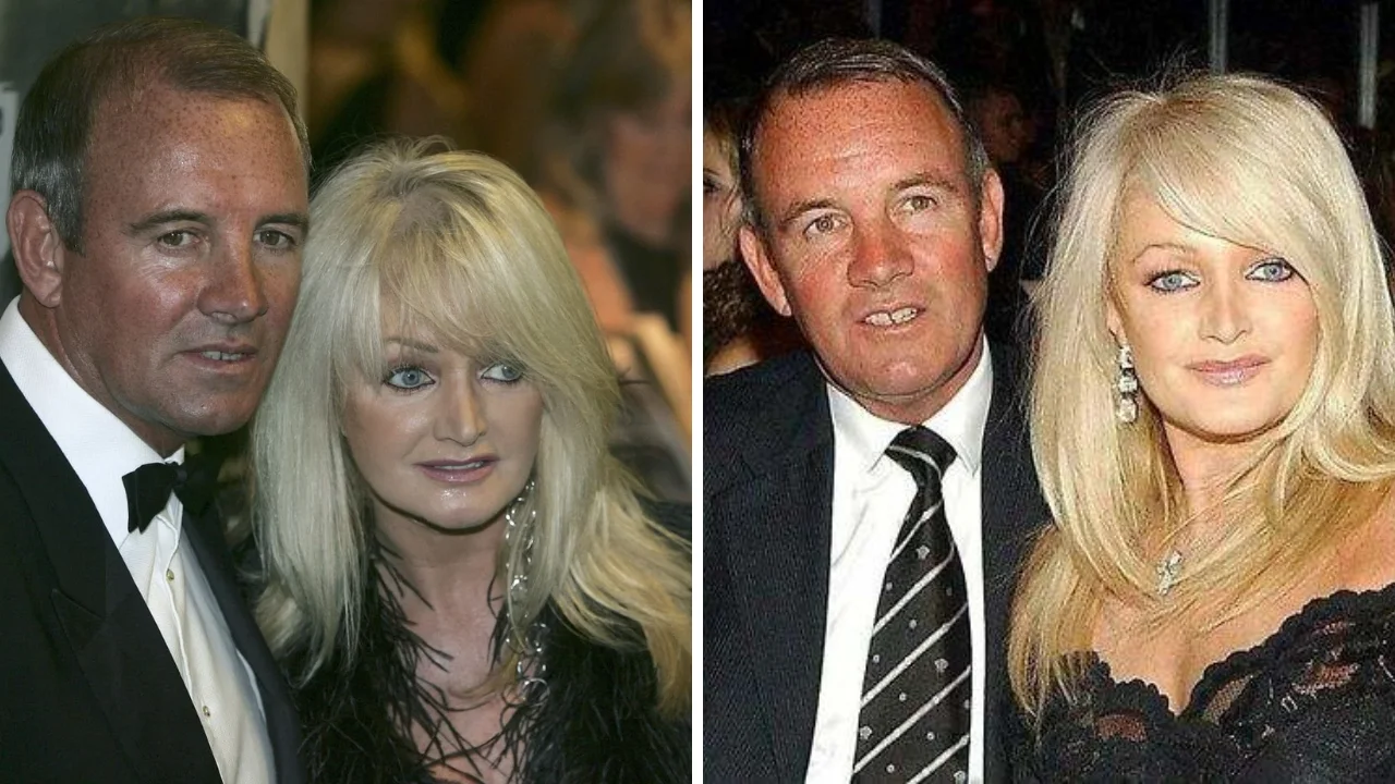 Collage de fotos de Robert Sullivan y Bonnie Tyler c