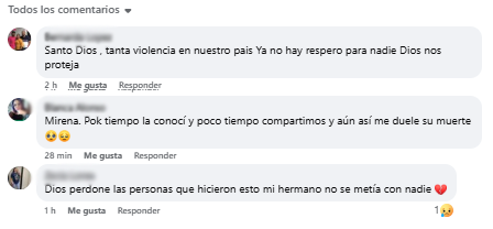 mensajes sobre la pareja asesinada en Santa Bárbara