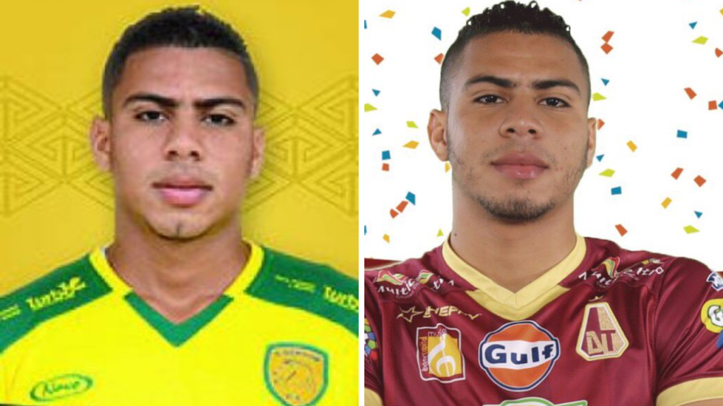Collage de fotos de Bismar Córdoba, jugador colombiano