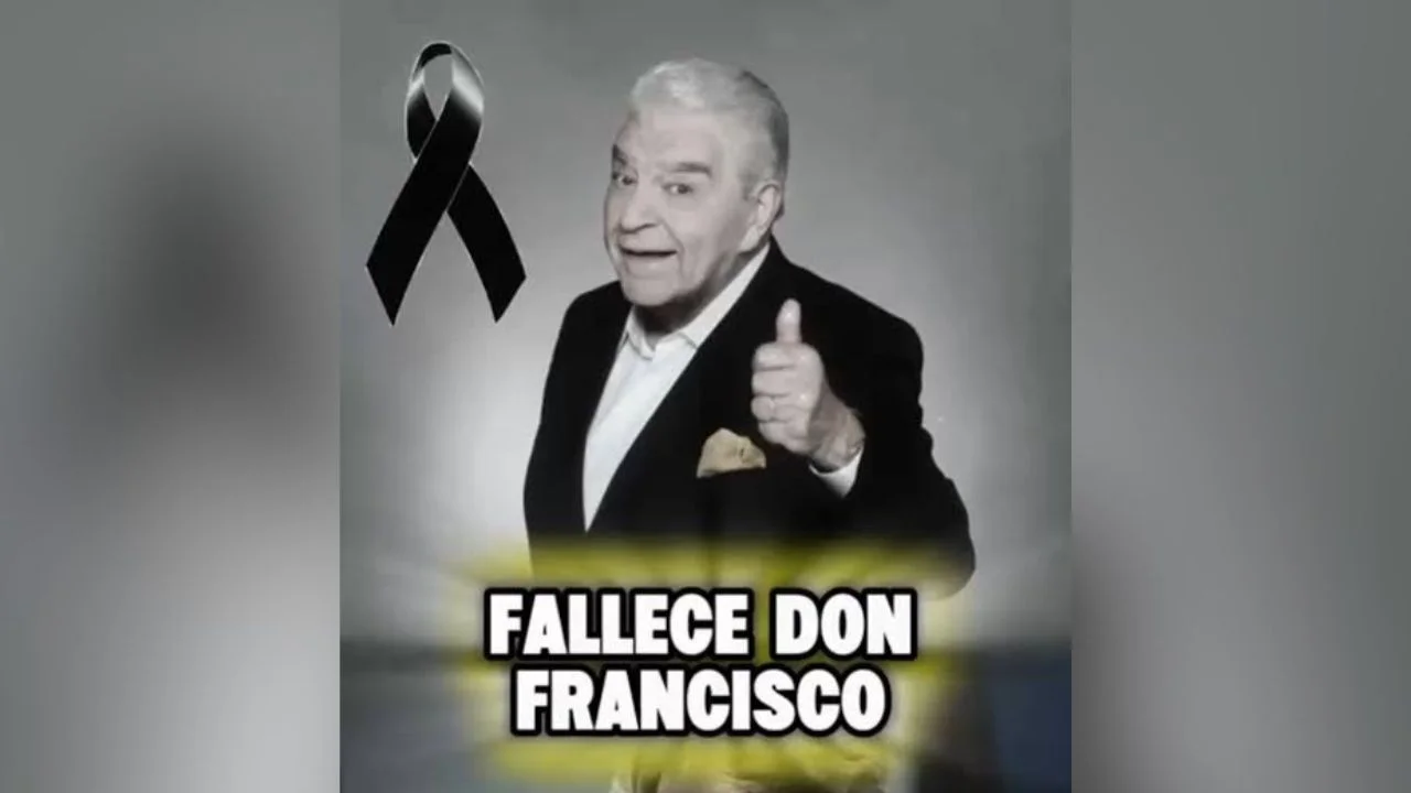 Publicación sobre la noticia falsa de la muerte de Don Francisco.