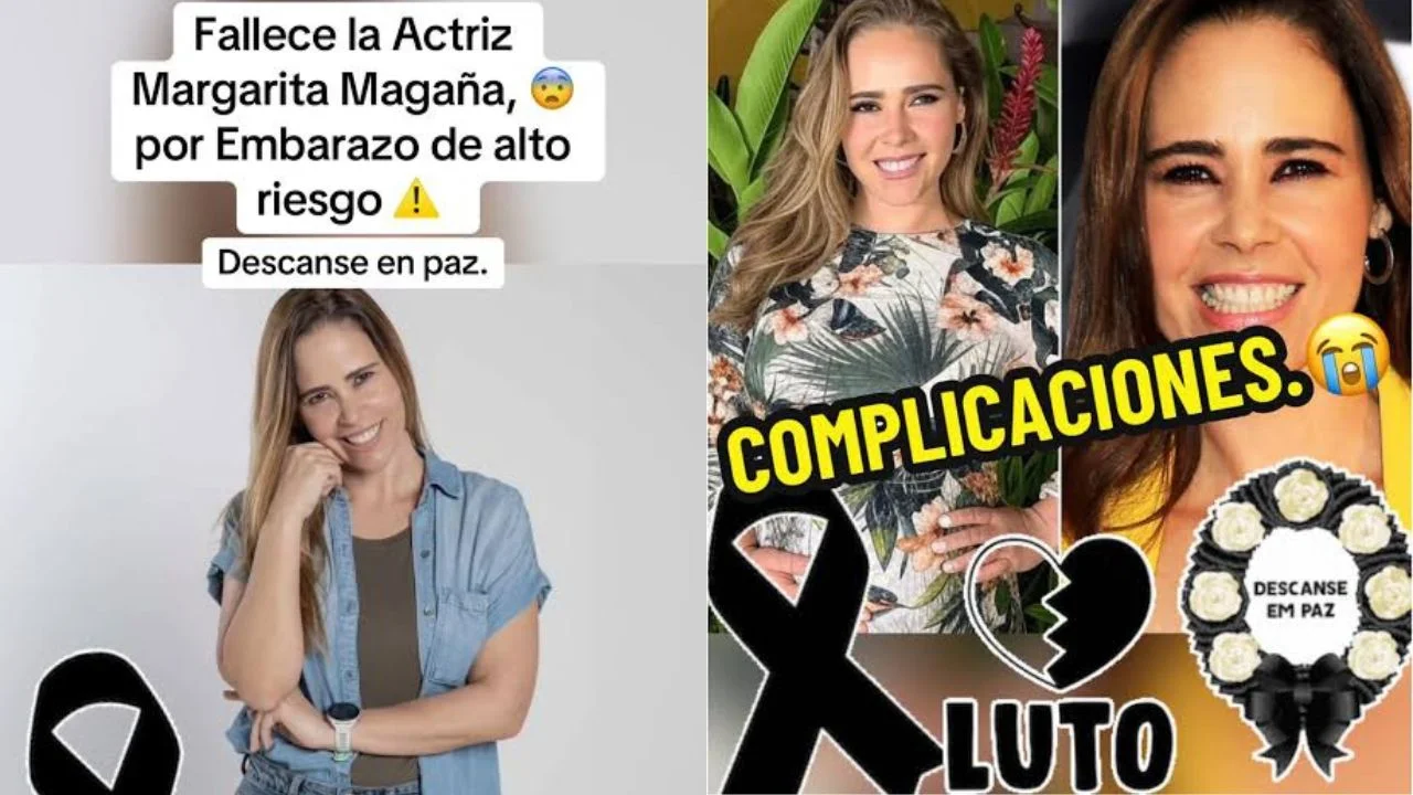 Publicaciones con la noticia falsa de la muerte de Margarita Magaña.