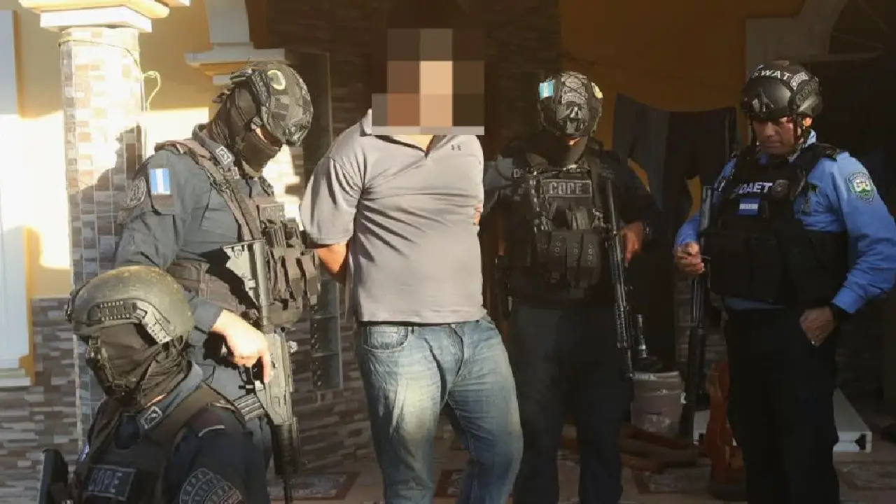 Detenido en el sur de Honduras por vínculos con la banda Los Domínguez
