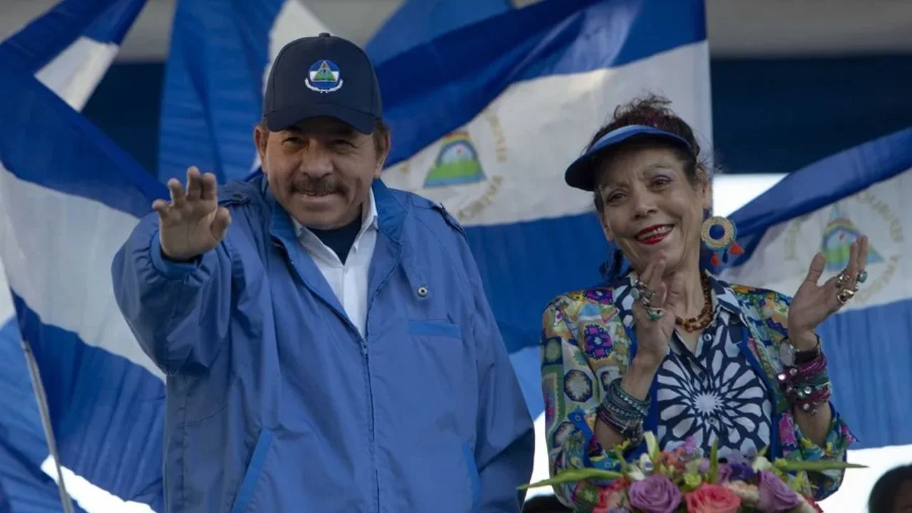 Daniel Ortega y Rosario Murillo, pareja gubernamental en Nicaragua.