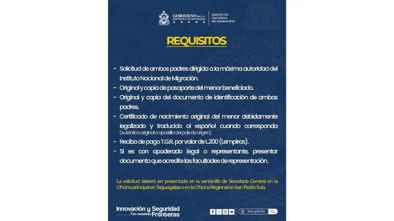 Requisitos para solicitar el Sello Especial de Permanencia.