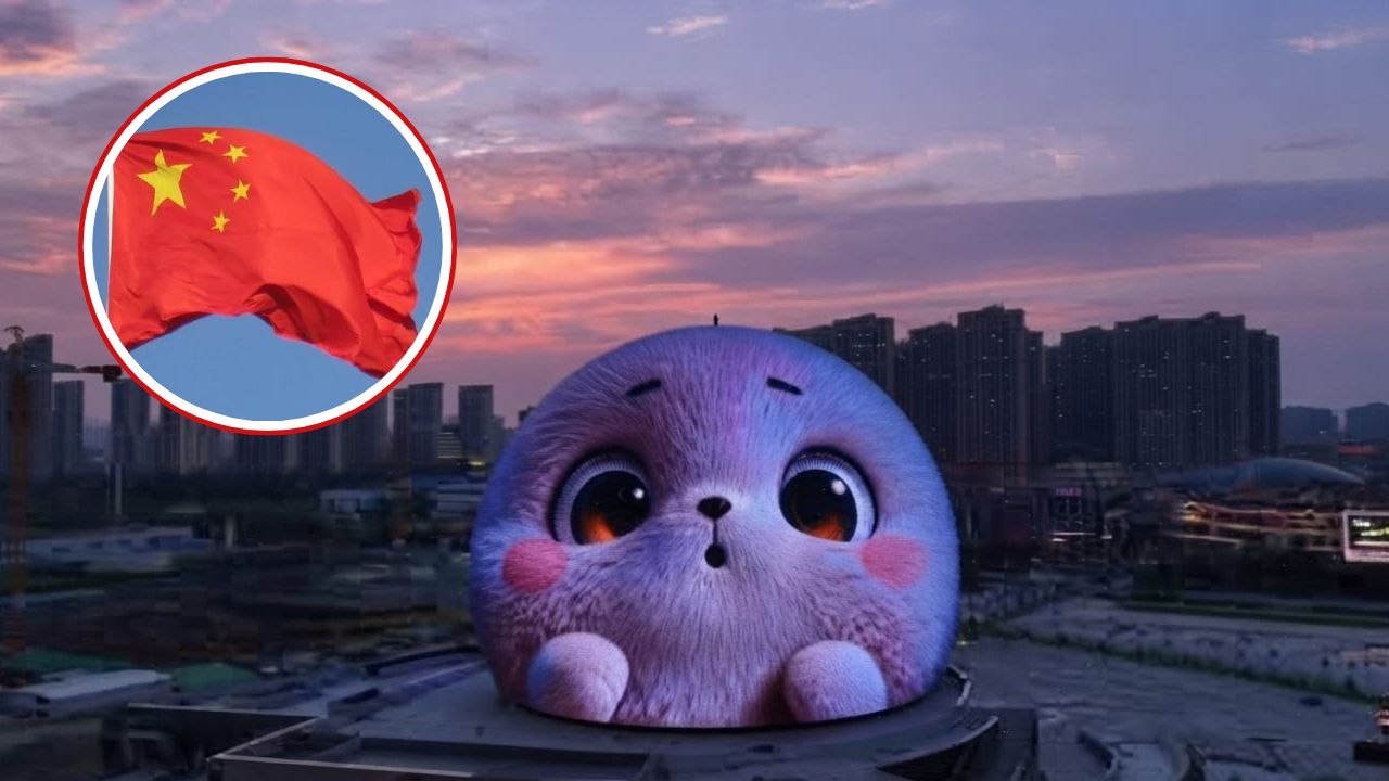 Imagen de China inaugura la megaesfera led más grande de Asia