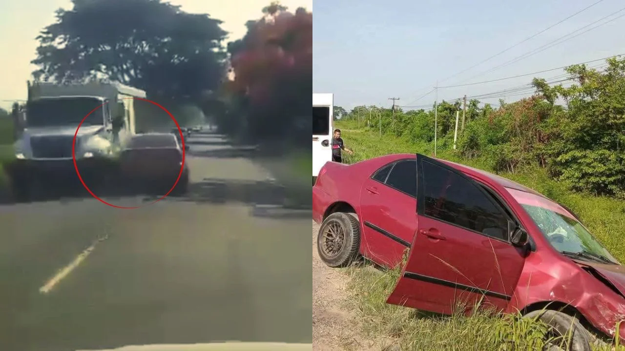 'Se lo dije': Conductor, presuntamente 'bolo', provoca accidente vial en El Progreso Imagen de 'Se lo dije': Conductor, presuntamente 'bolo', provoca accidente vial en El Progreso