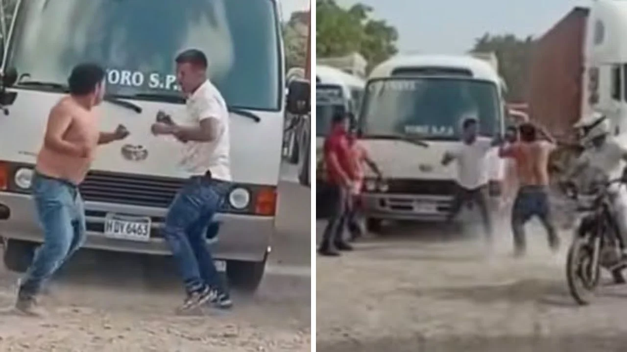 Imagen de ¡A puño limpio! Dos conductores de 'rapidito' se van a los golpes