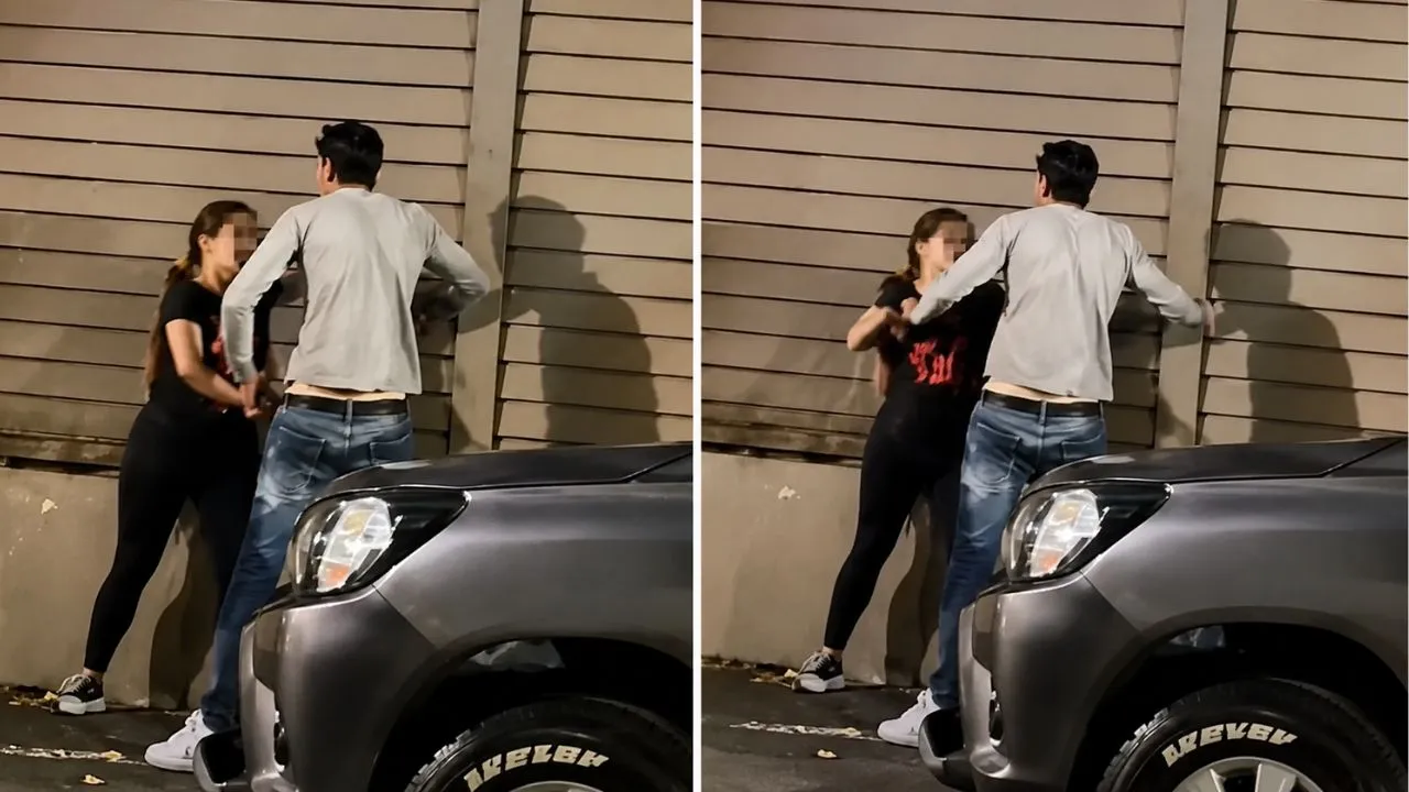 '¡Déjala!': captan violenta pelea entre un hombre y una mujer en plena calle Imagen de '¡Déjala!': captan violenta pelea entre un hombre y una mujer en plena calle