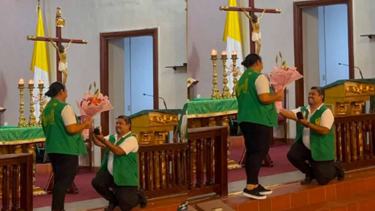 ¡La Virgen de testigo! Conmovedora propuesta de matrimonio en la Ermita de Suyapa Imagen de ¡La Virgen de testigo! Conmovedora propuesta de matrimonio en la Ermita de Suyapa