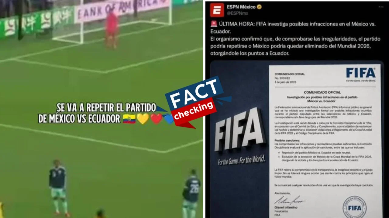 ¿Es verdad que se va a repetir el partido de Ecuador vs. México? ¿Qué se sabe? Imagen de ¿Es verdad que se va a repetir el partido de Ecuador vs. México? ¿Qué se sabe?