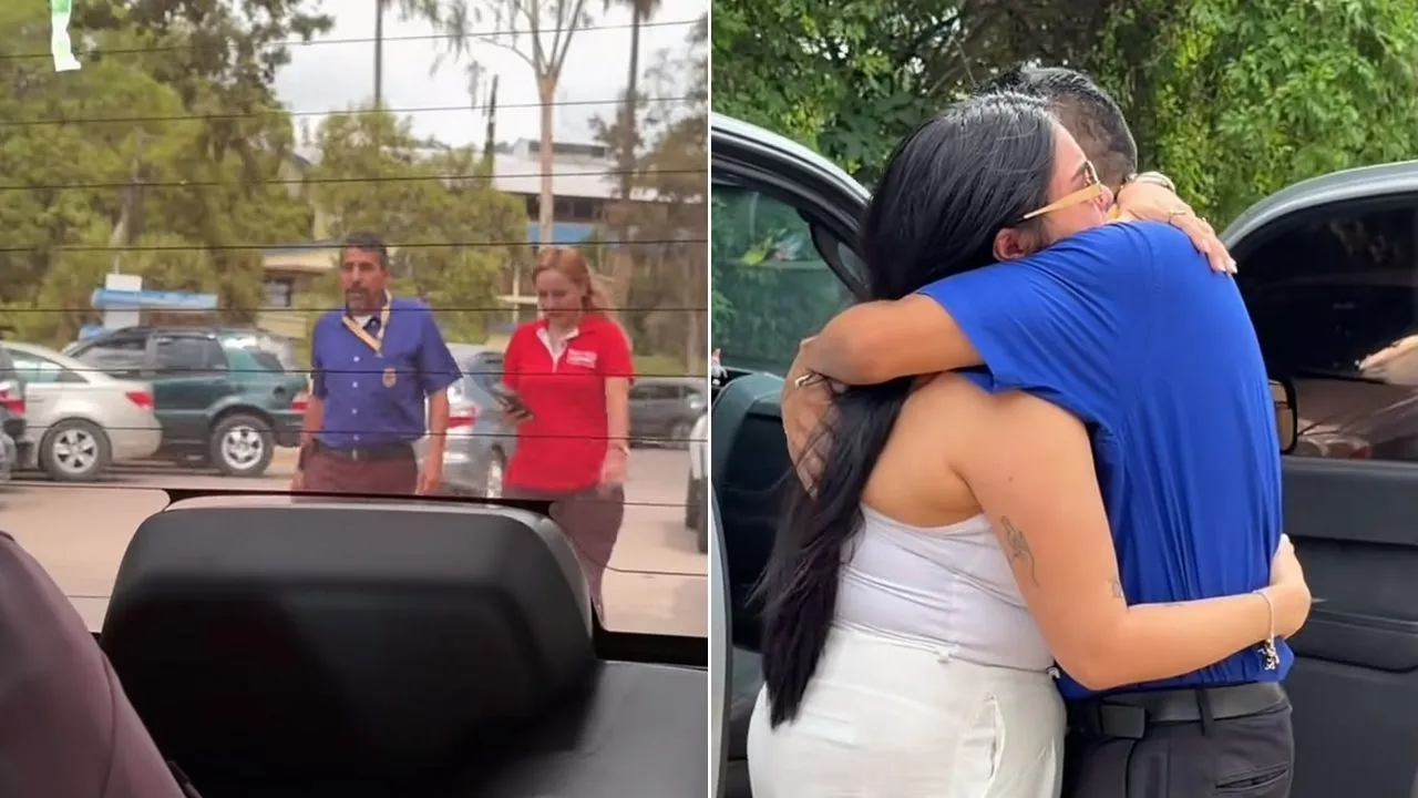 Imagen de Hondureña regresa al país y sorprende a su papá tras años sin verlo