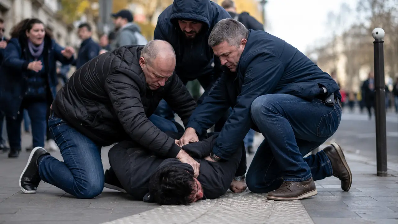 Captan a hombre atacando a tres mujeres en plena calle: una está embarazada Imagen de Captan a hombre atacando a tres mujeres en plena calle: una está embarazada