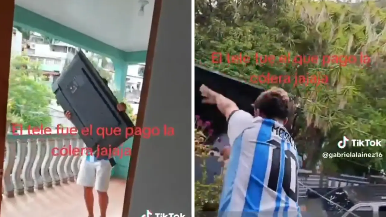 Hondureño lanza su televisor por la ventana tras derrota de Argentina Imagen de Hondureño lanza su televisor por la ventana tras derrota de Argentina