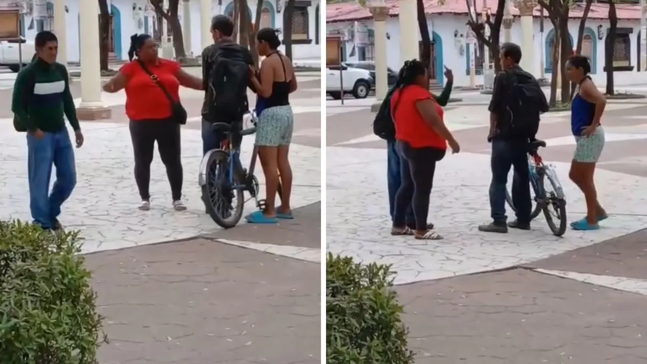 Imagen Principal de Nota: Discusión por supuesta infidelidad causa alboroto en parque de Choluteca