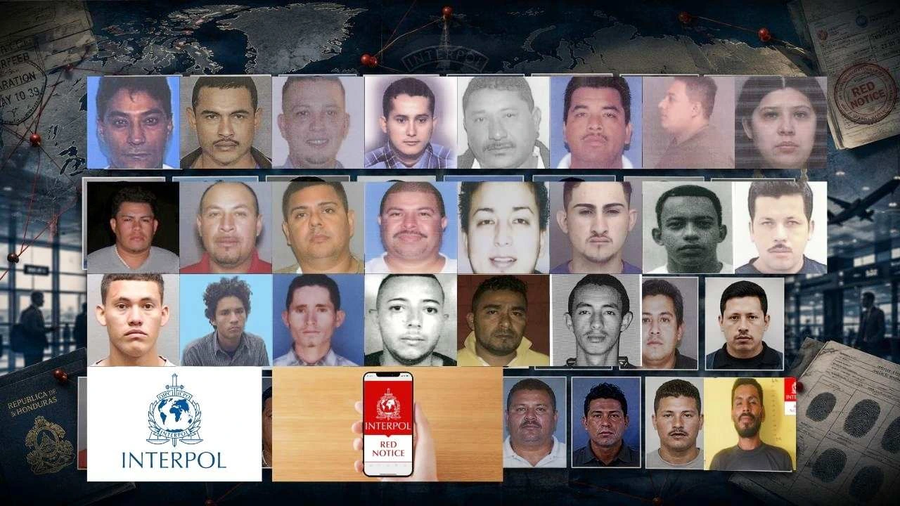 Huella catracha en lista roja de Interpol: tres países reclaman fugitivos hondureños Imagen de Huella catracha en lista roja de Interpol: tres países reclaman fugitivos hondureños