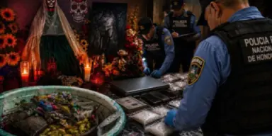 Imagen de Entre droga y velas: el oscuro ritual que halló la Policía en Choloma
