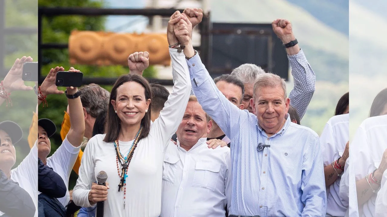 Imagen de María Corina Machado y Edmundo González piden, en diálogo, elecciones en Venezuela