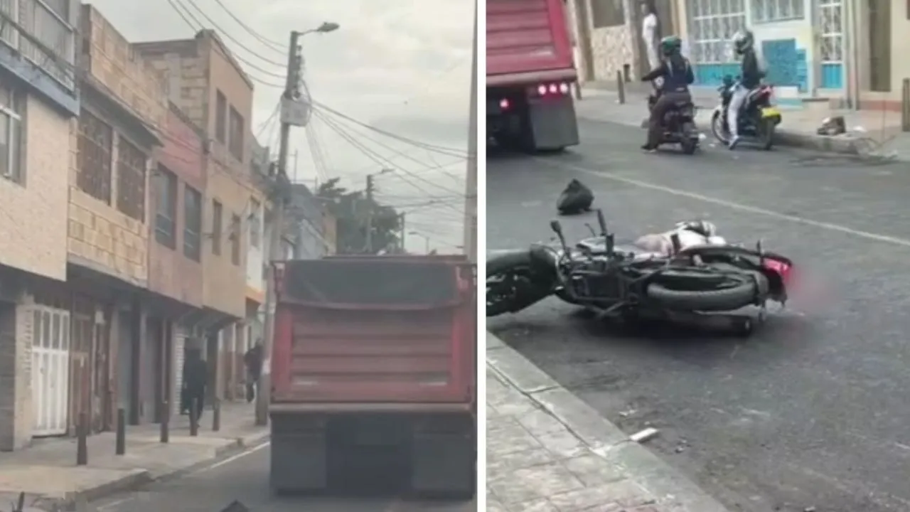 Imagen de Volqueta arrolla a motociclista embarazada y causa doble tragedia