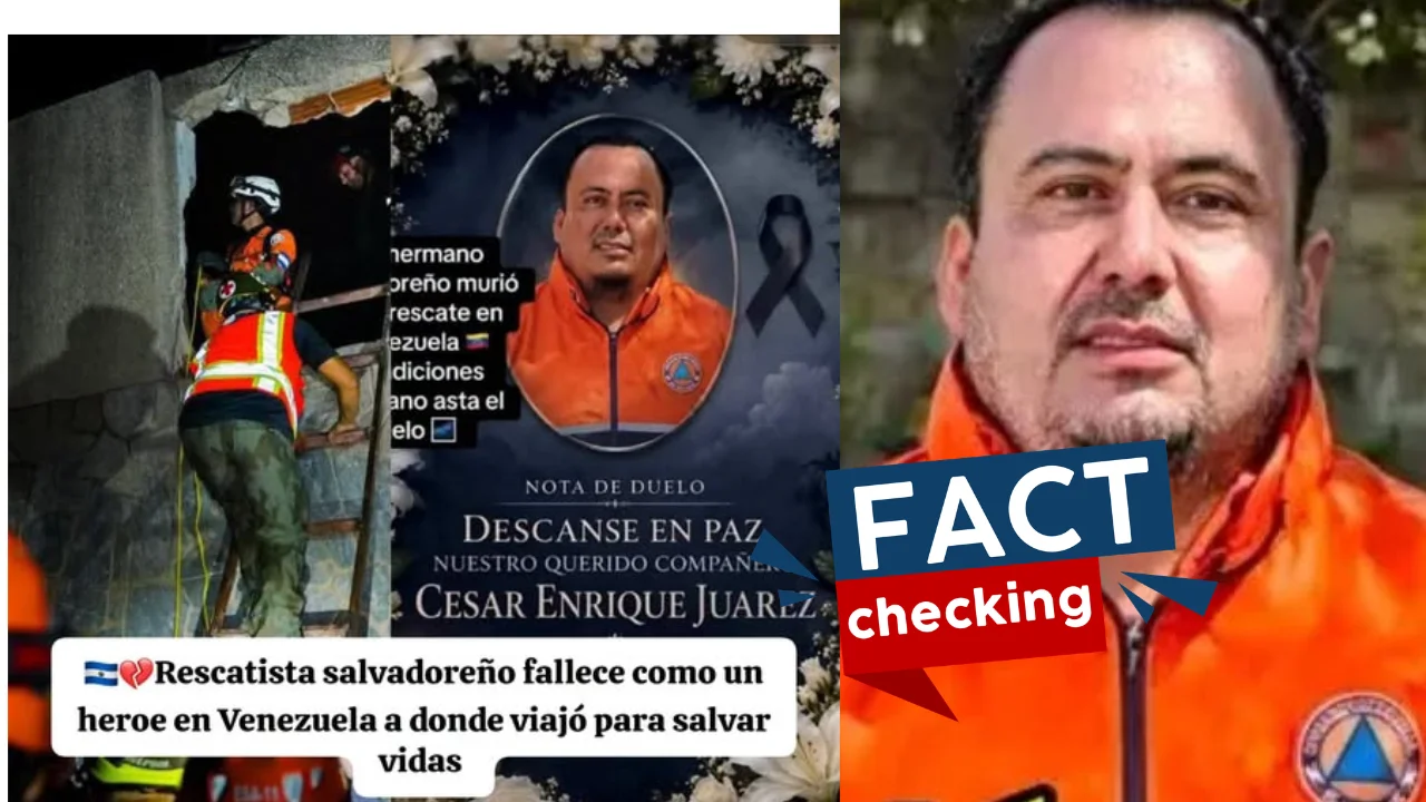 Imagen de ¿Murió rescatista salvadoreño en Venezuela? Muerte de César Enrique Juárez