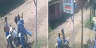 Imagen de Denunció ser víctima de sus hermanos, pero cámara la capta agrediendo a uno de ellos