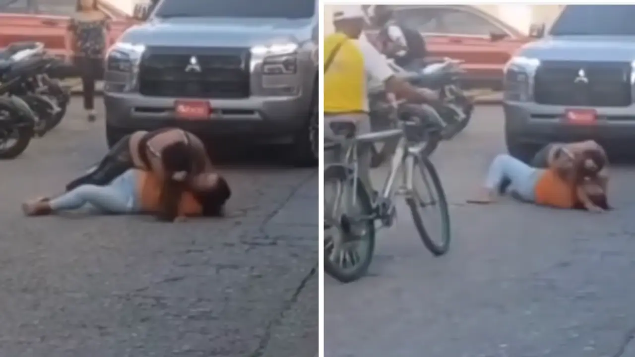 Imagen de De las palabras a golpes: mujeres protagonizan pelea en plena calle de Comayagua