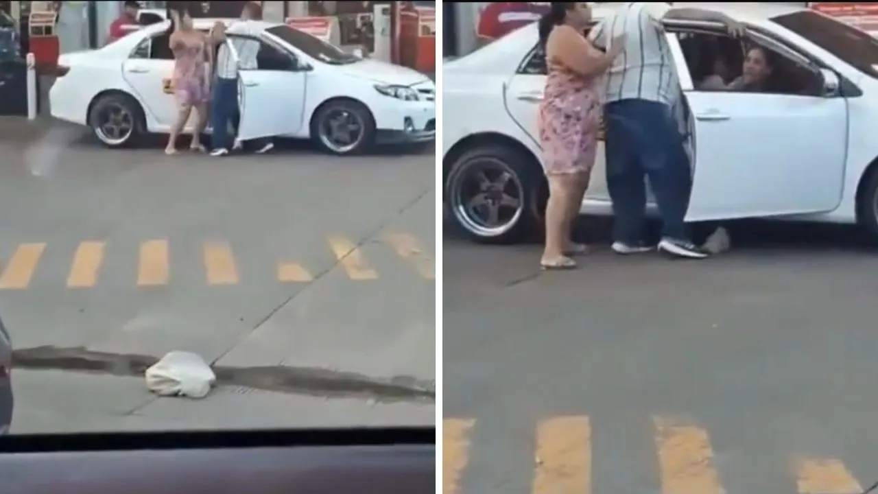 Hondureñas se pelean en plena gasolinera por el amor de un taxista Imagen de Hondureñas se pelean en plena gasolinera por el amor de un taxista