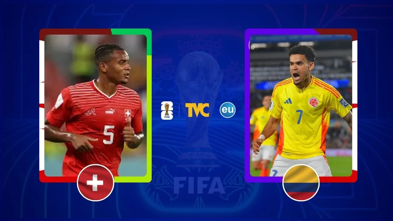 Suiza vs Colombia EN VIVO HOY: hora y posibles alineaciones de los octavos del Mundial 2026 Imagen de Suiza vs Colombia EN VIVO HOY: hora y posibles alineaciones de los octavos del Mundial 2026