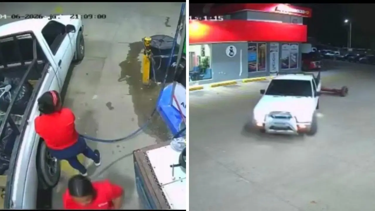 VIDEO: Hondureño se da a la fuga tras "fulear" su vehículo en gasolinera de Cortés Imagen de VIDEO: Hondureño se da a la fuga tras "fulear" su vehículo en gasolinera de Cortés