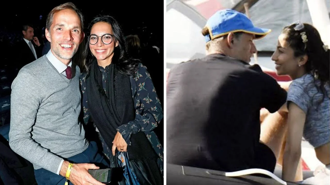 Collage de fotos de Natalie Max y Thomas Tuchel