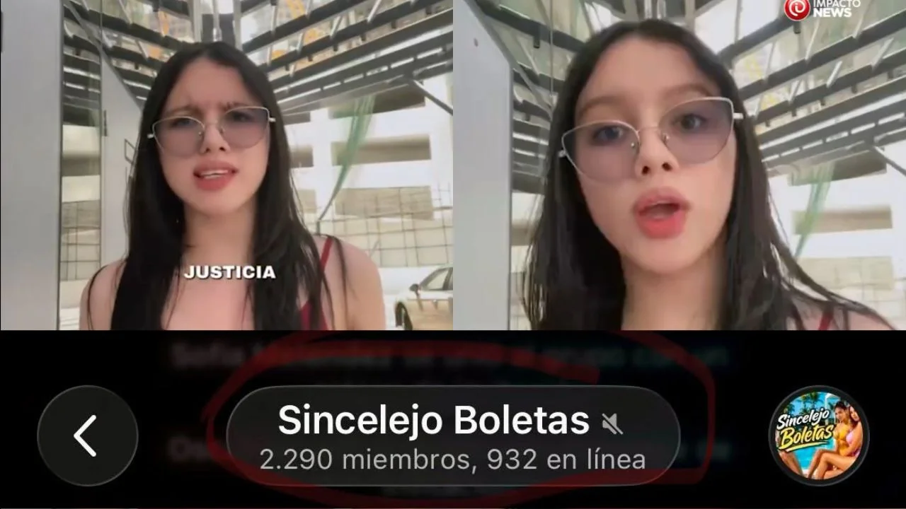 Denuncia de Dani Barragán por el link de su video filtrado en Babados y Boletas de Sincelejo en Telegram.