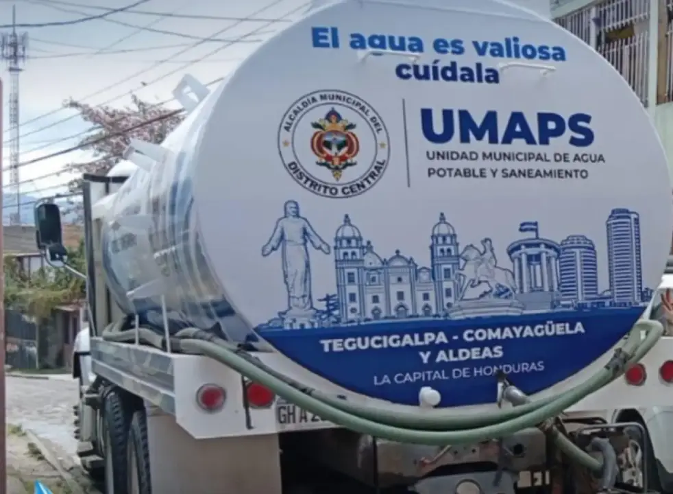 Distribución de agua en cisternas