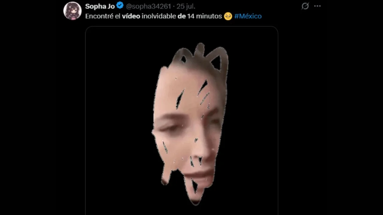 Publicación en X sobre el video filtrado de Yuya.