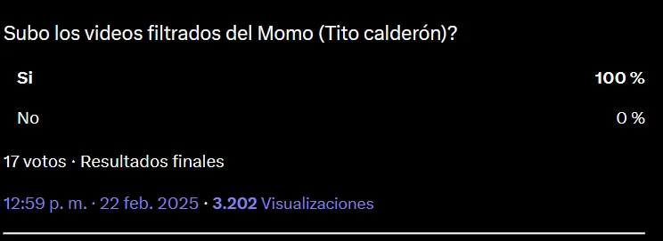 Foto que muestra ue Usuarios en redes sociales comentan sobre el supuesto video filtrado de Tito Calderòn. 