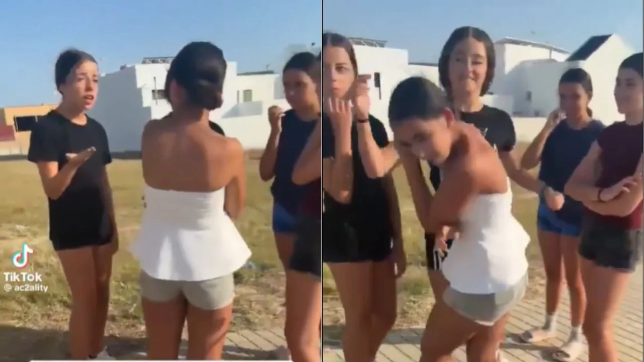 Video viral de niñas peleando en Moguer, Huelva.