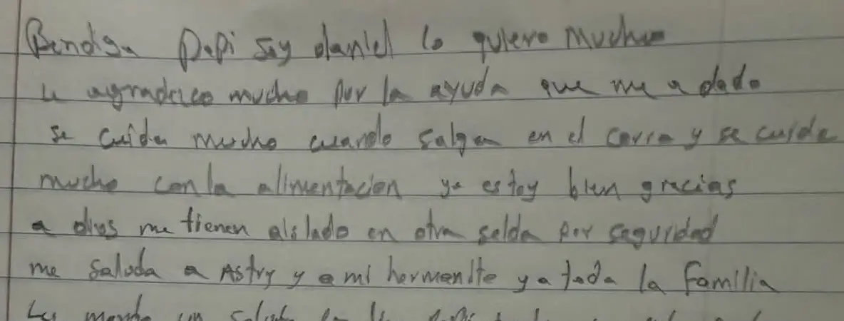 Carta de Daniel Meraz tras crimen de su pareja, Elvia Gómez