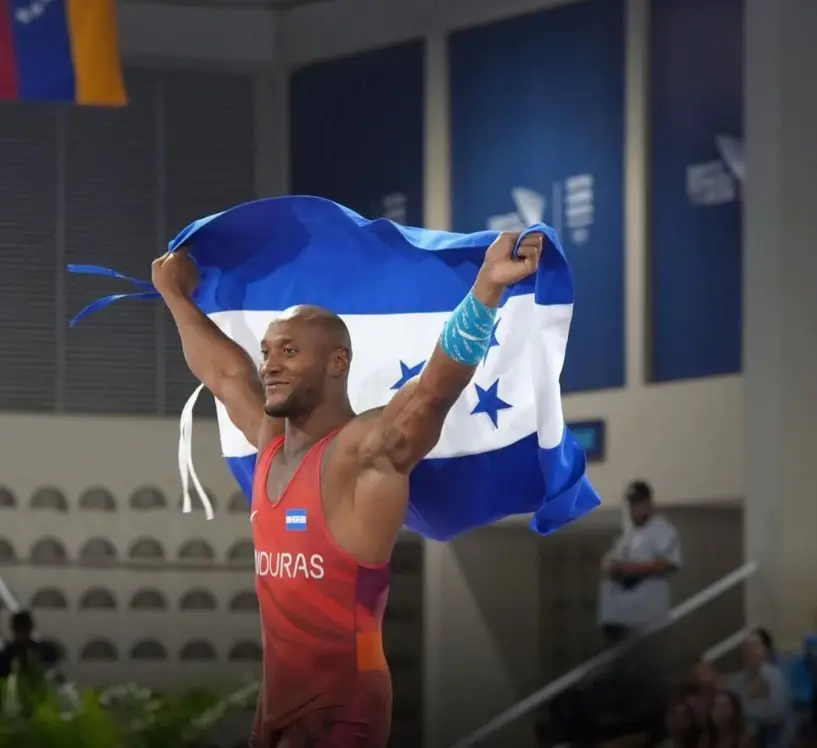 Kevin Mejía, luchador hondureño que ganó medalla de oro en juegos centroamericanos