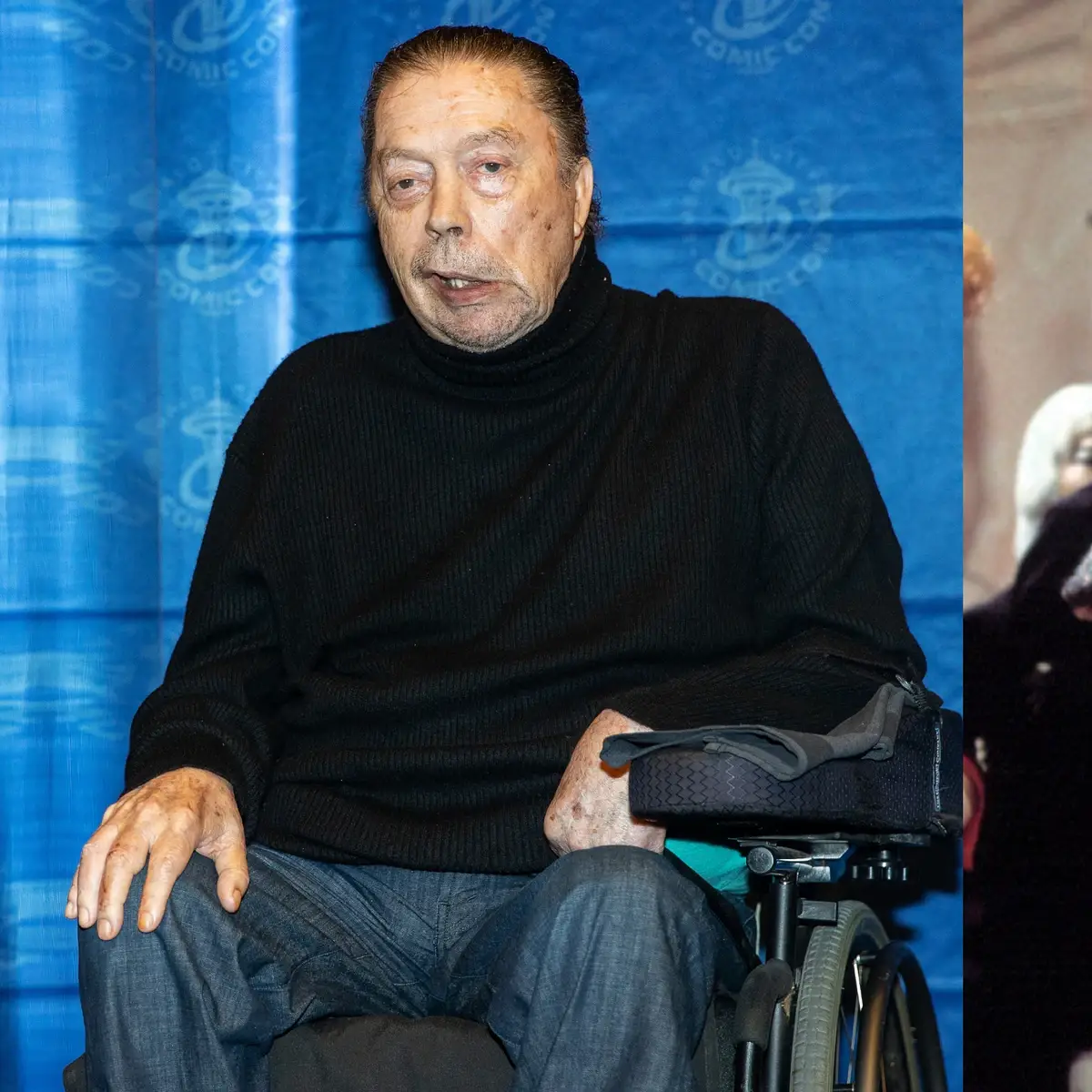 Tim Curry en silla de ruedas