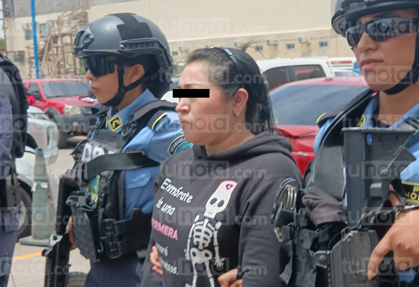 Foto de la hondureña acusada porque mató a su pareja tras ser encontrada con el amante
