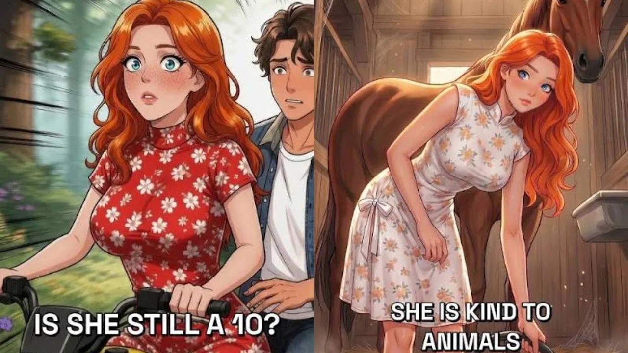 Parte del cómic La Primera Montada de la Pelirroja