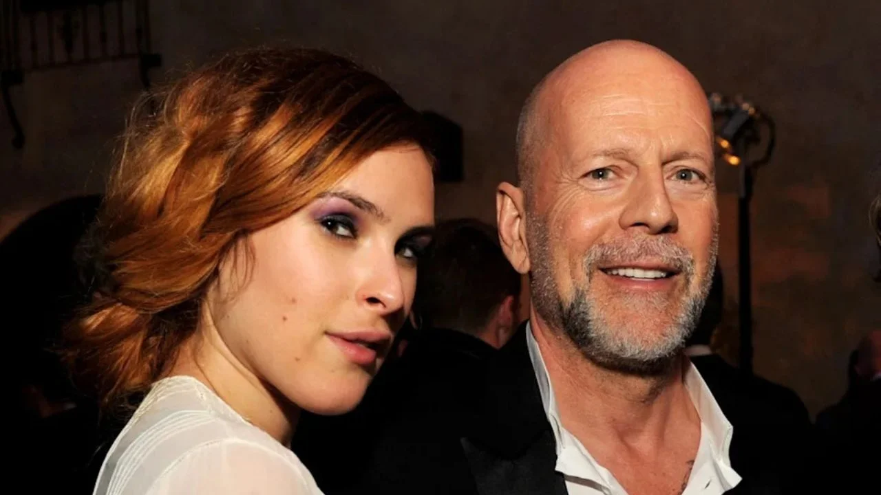 Bruce Willis junto a su hija Rumer.
