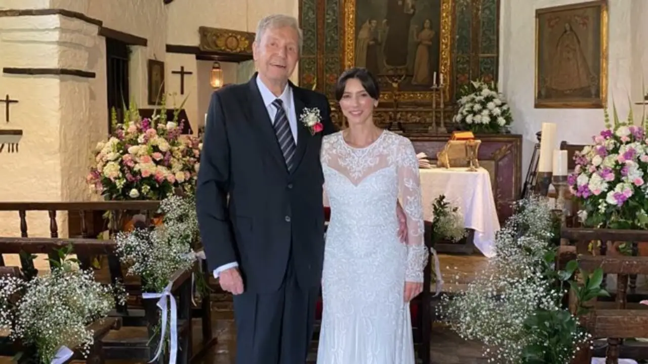 Actor Julio César Luna y su esposa, Liliana Fajardo.