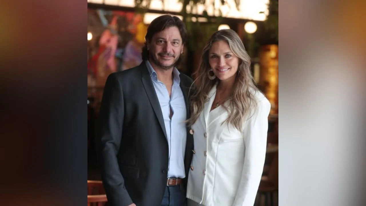 Sergio Ader junto a su esposa Kenita Larraín.