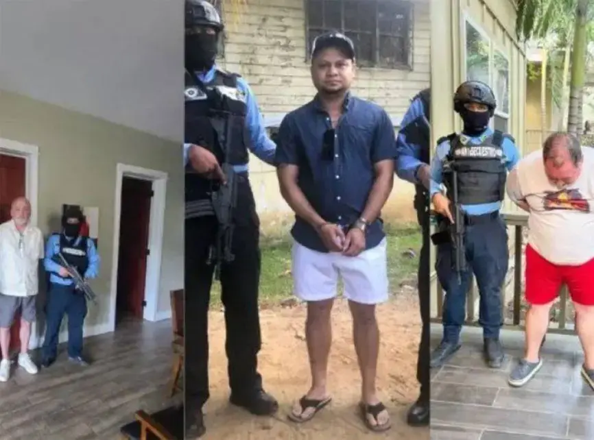 Hombres detenidos 
